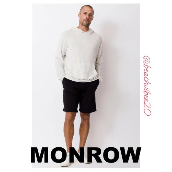 MONROW Men's Supersoft Pullover Hoody Ash XXL NWT O-169